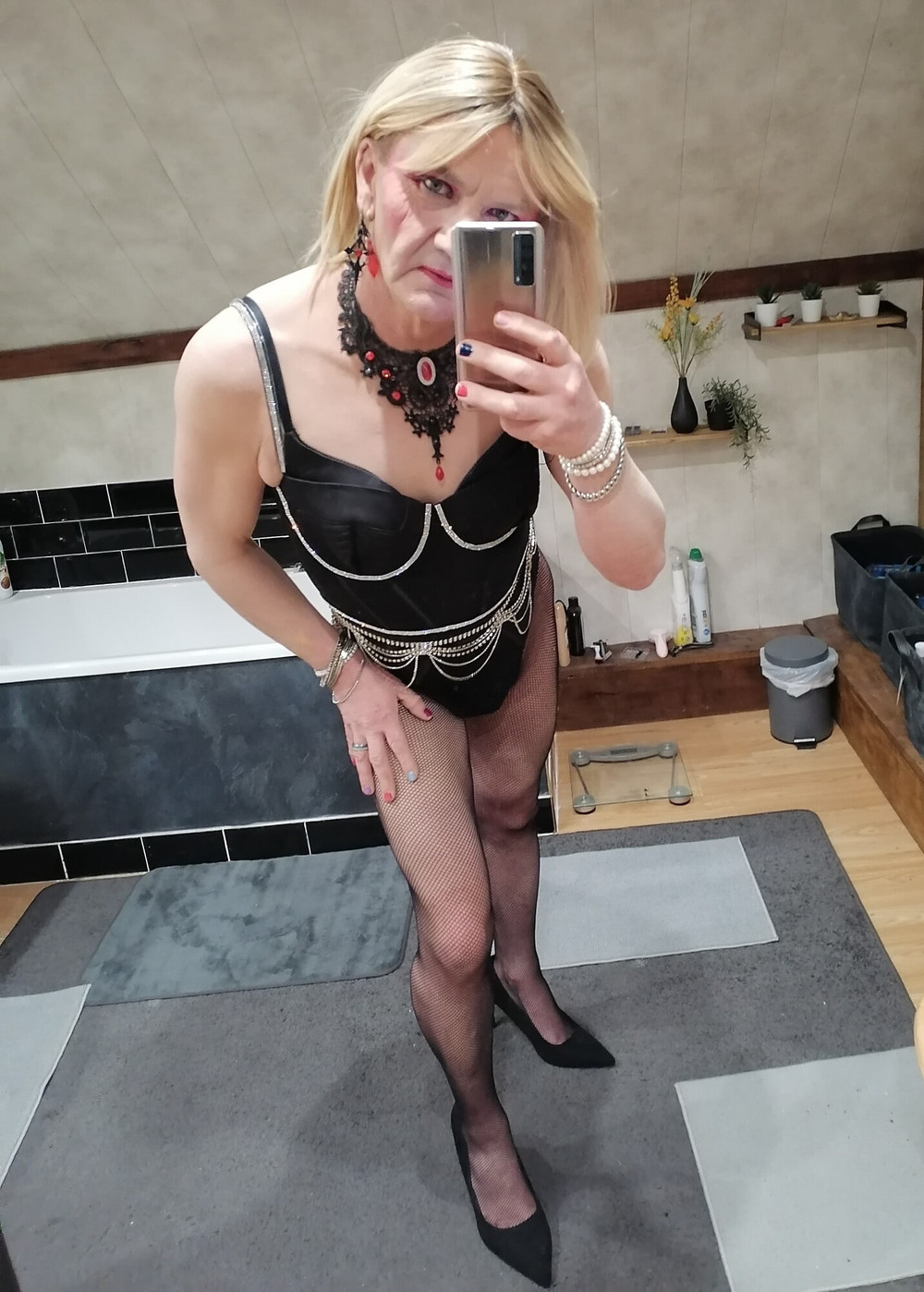 Black bodysuit Sissy Dee Dee #11