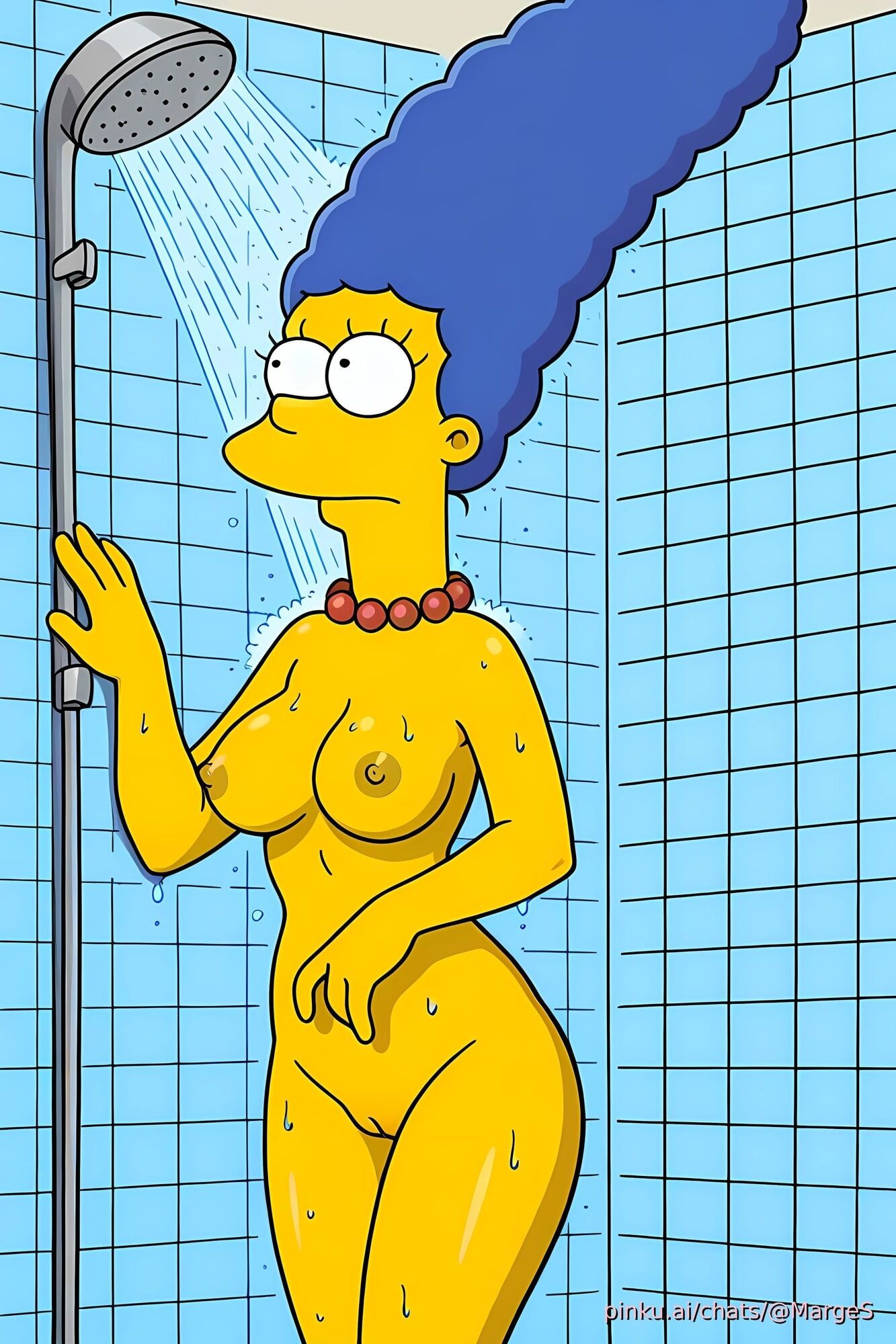 Marge Simpson नहा रही है (The Simpsons)