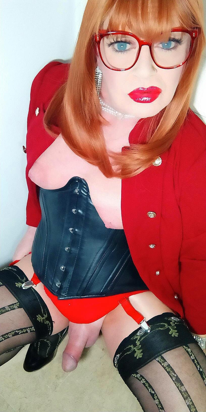 Crossdressing redhead  #35