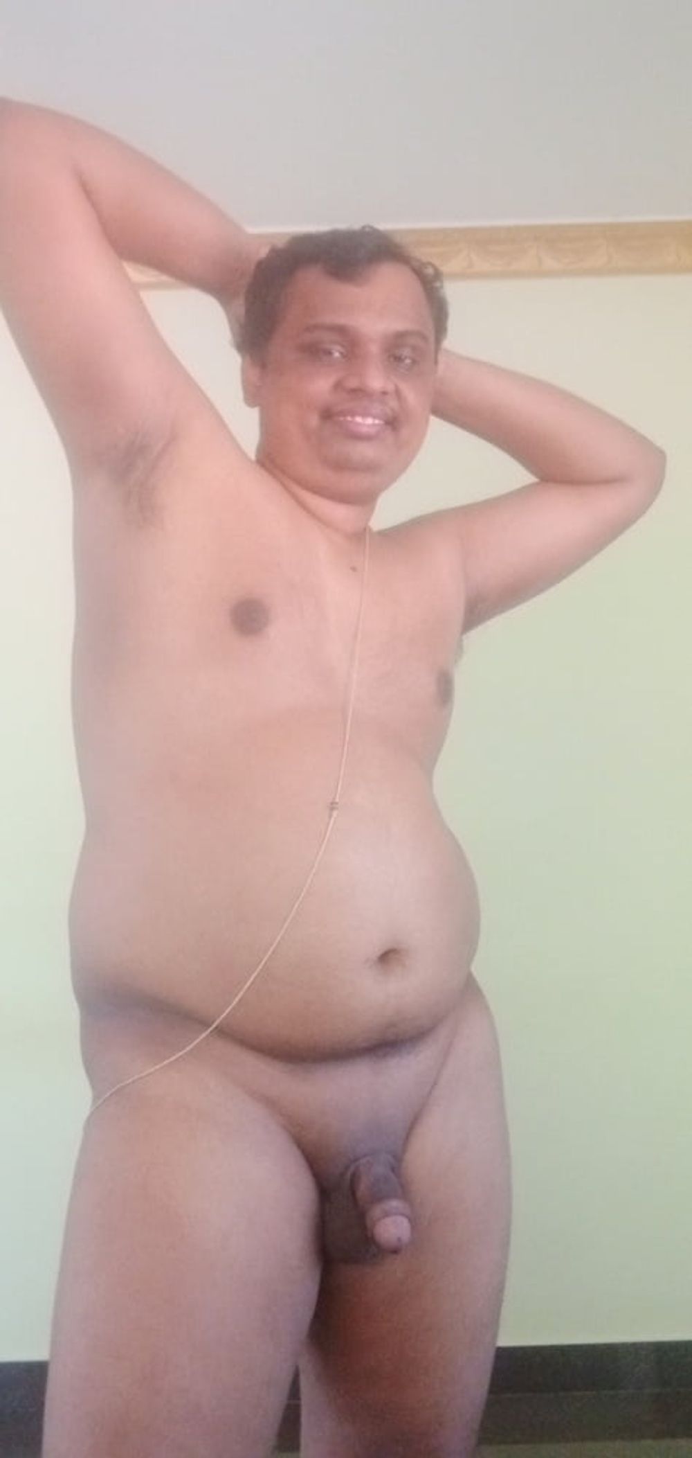 Indian guy showing his hairless cock #9