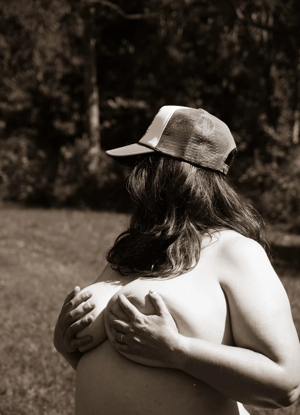 Stripping In A Field #5