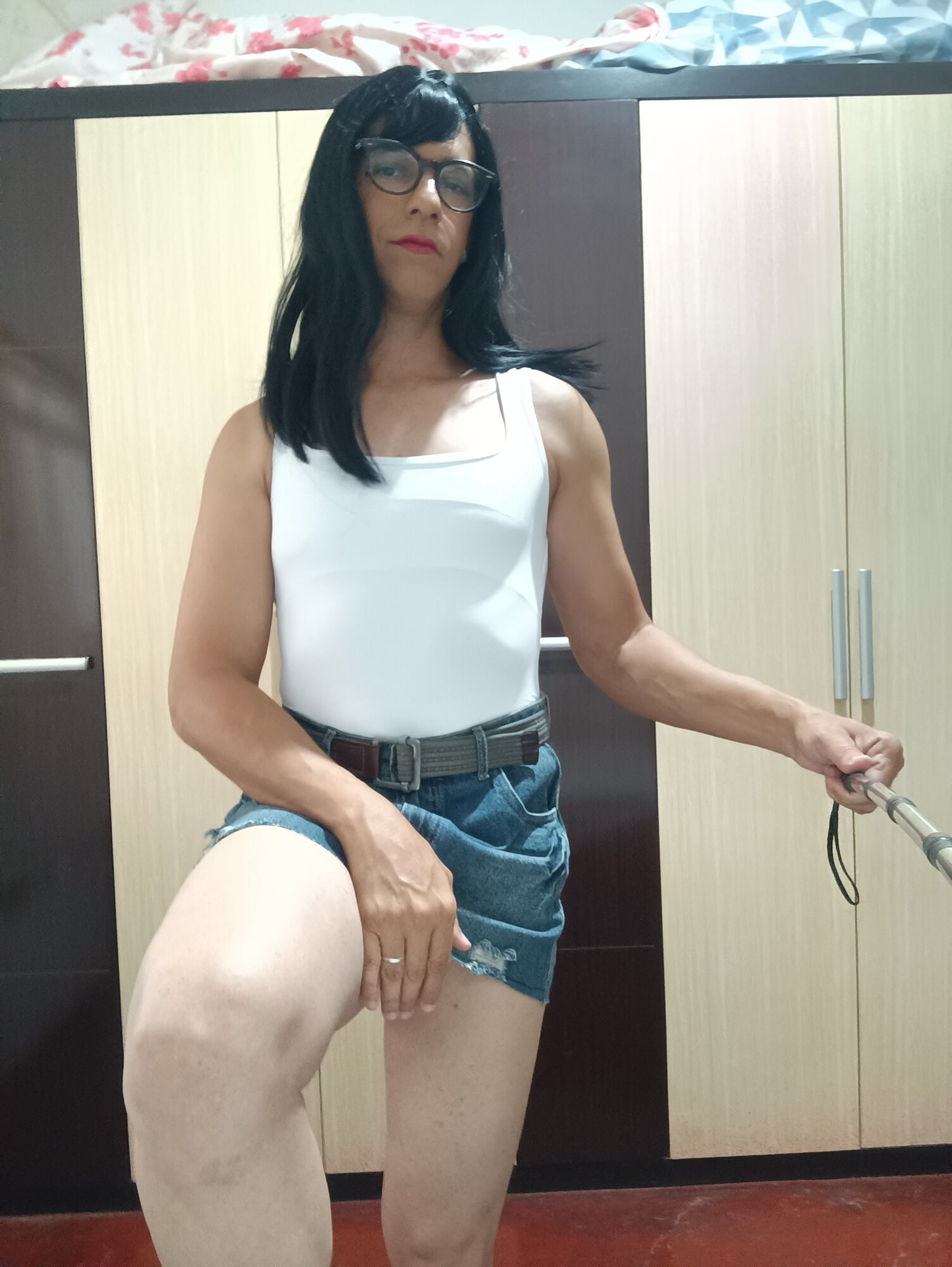 Cute Bodysuit And Jeans Short  #41