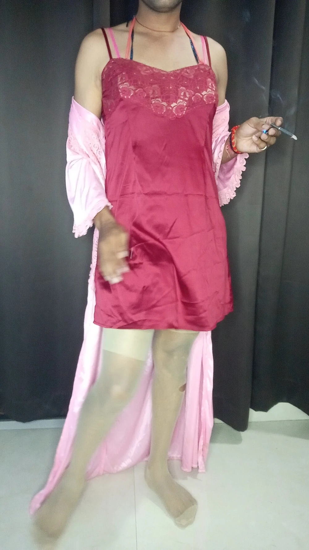 My sexy satin nighty #6