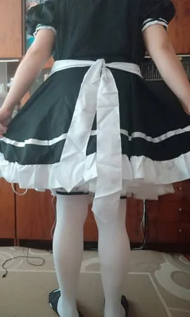 sissy maid aleksa dressing and undressing         