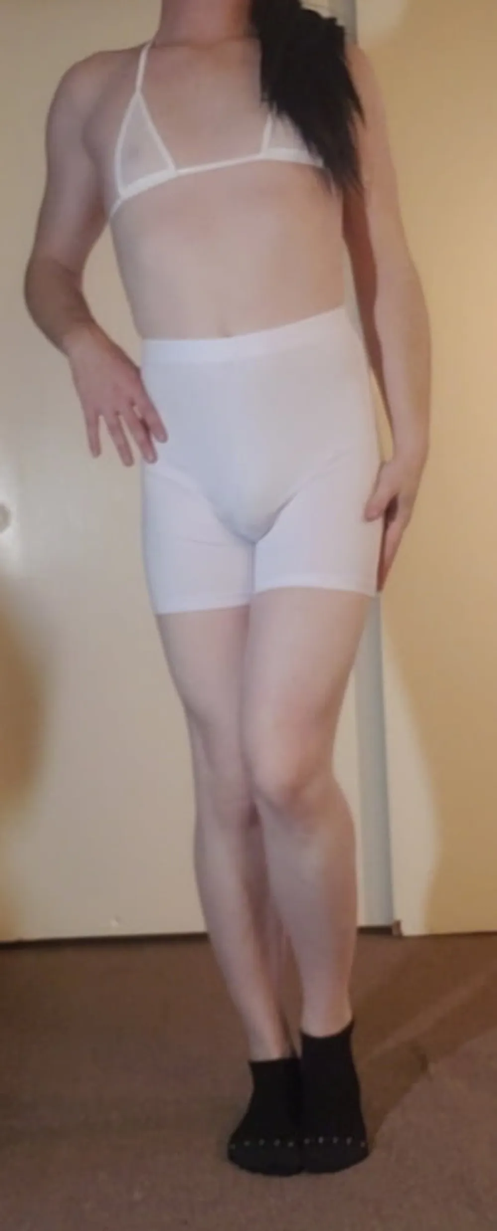 White Bike Shorts #10