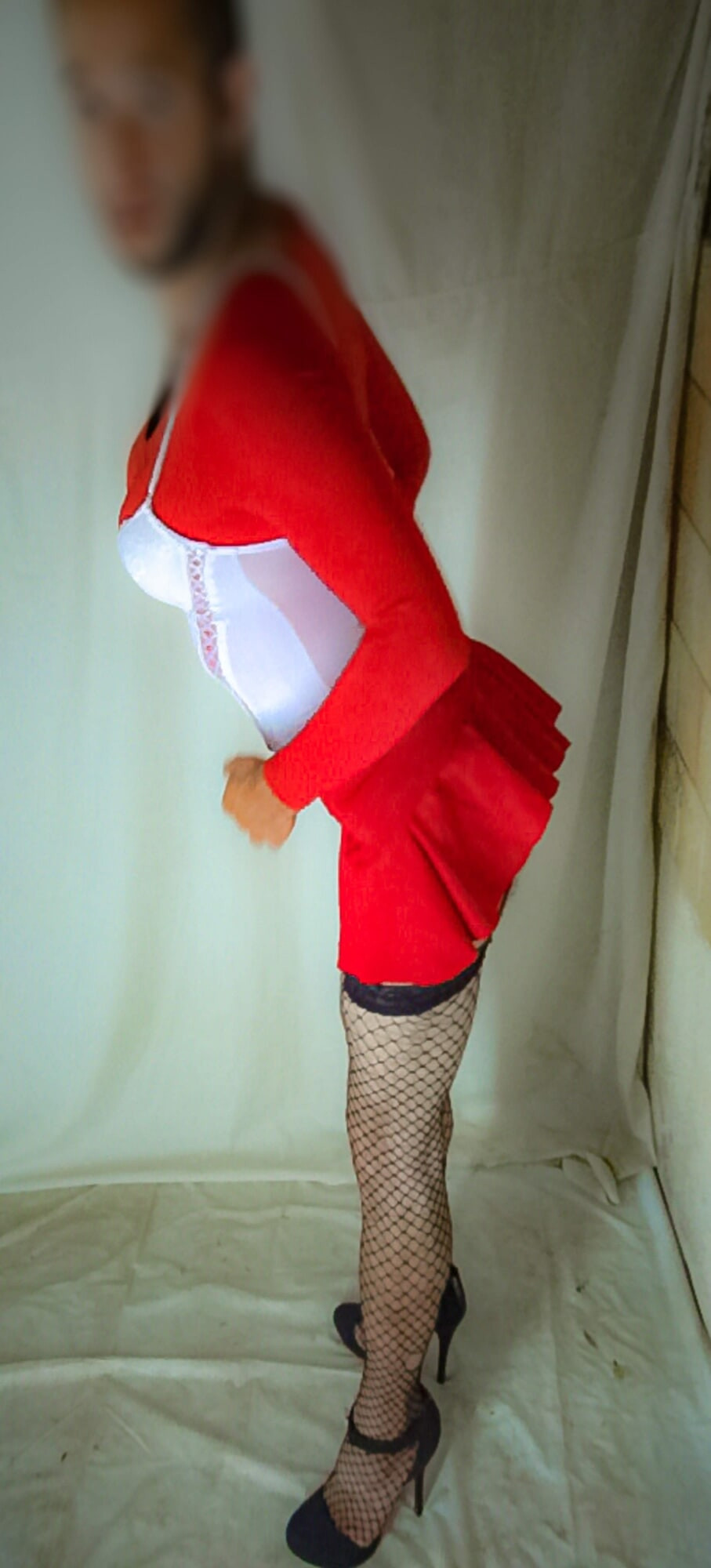 Red skirt. No limits. Just dirty thoughts. 😈 #18