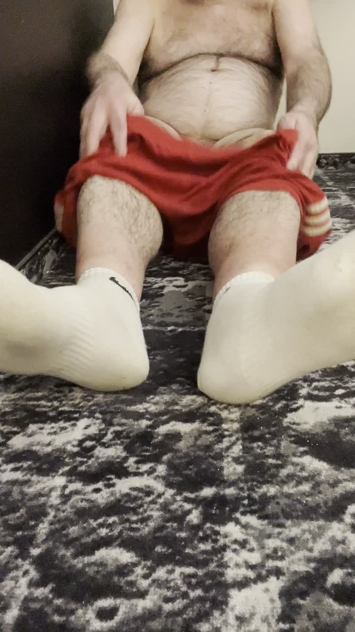 Coach Karl White Socks, Bare Feet Bare Balls 5835 #6