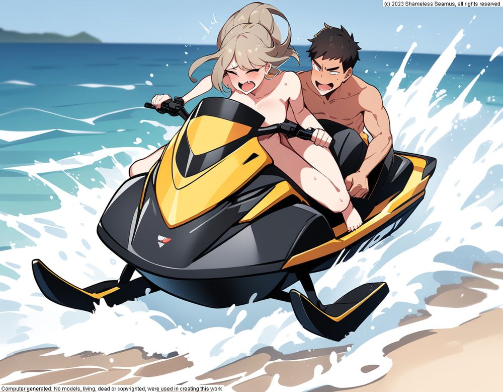 Anal Sex on a Jetski #9