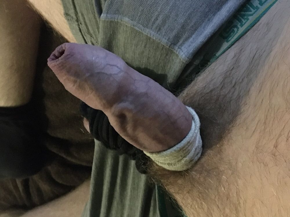 Hairy Dick And Cum Filled Balls Bound