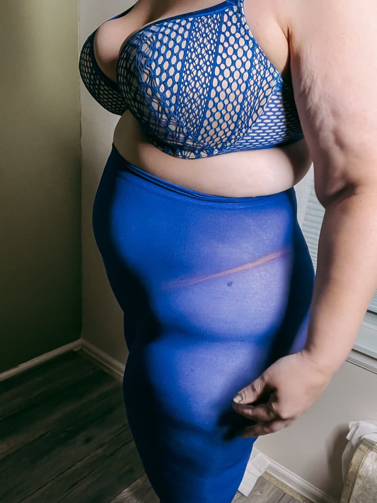 Blue Pantyhose Stinky Nylons Fat Ass BBW Milf Goddess #2