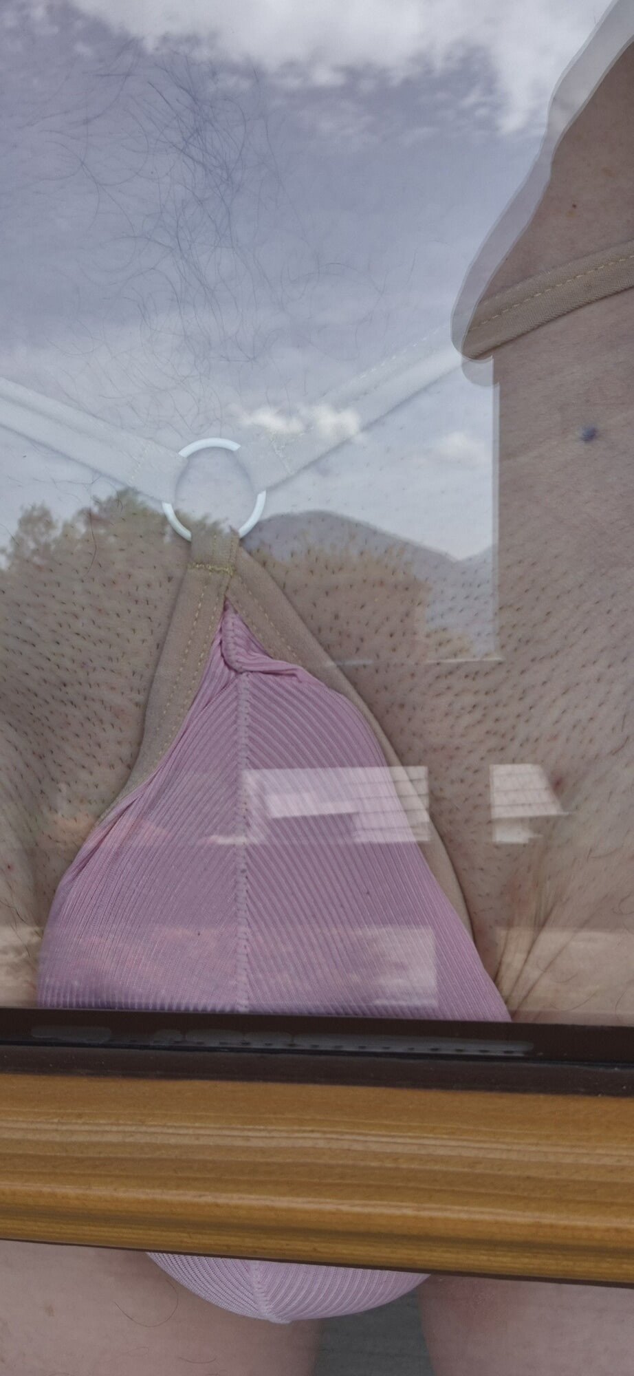 My tiny piece smashed against my glass door