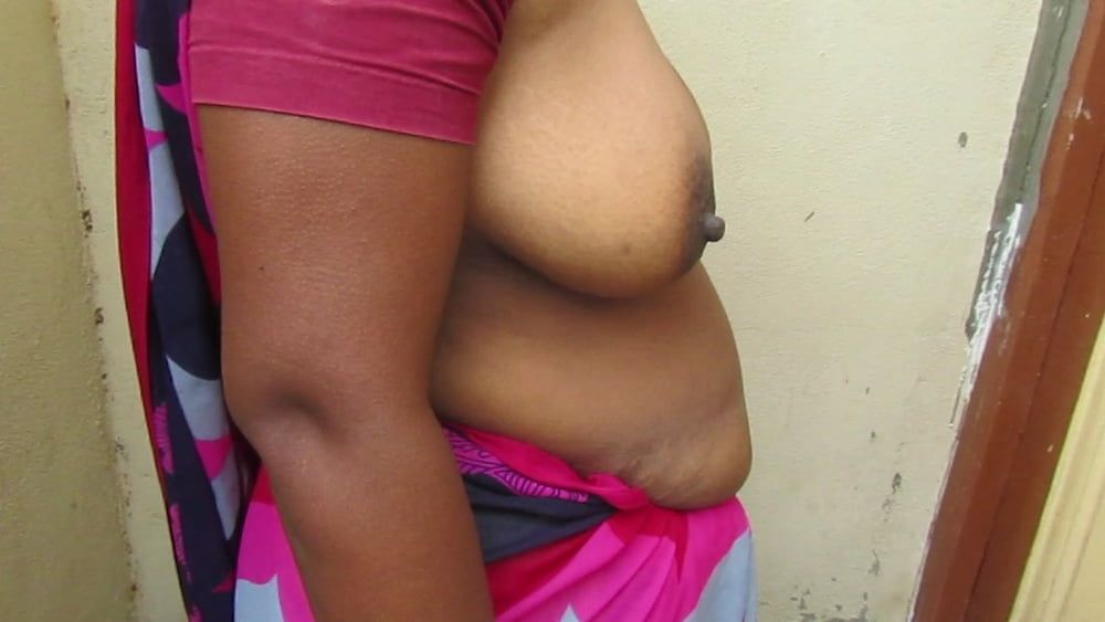 tamil aunty standing to show her boobs  very hot #52