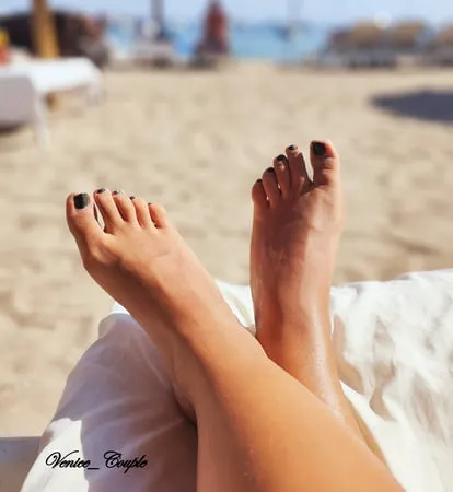 Feet at beach         