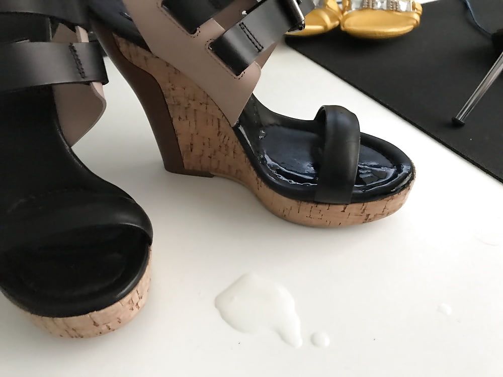 I&amp;#039;M ISOLA MARRAS Leather Wedges Fuck #7