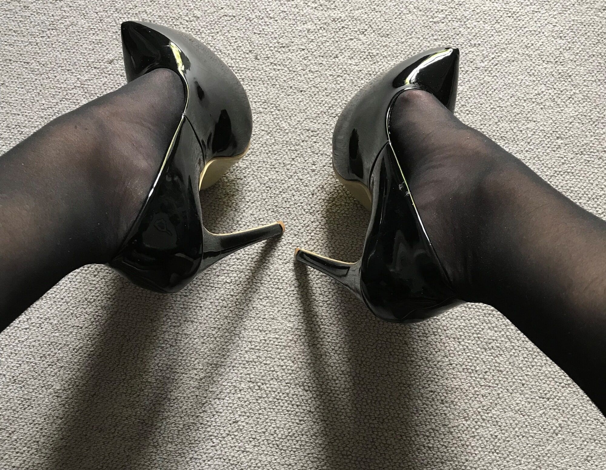 black tights & heels close-up (2) #7