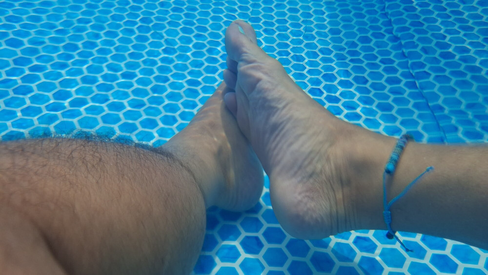 My feet under water #11