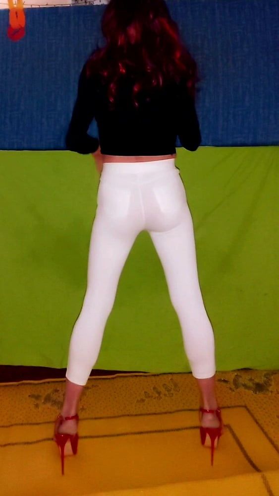 White stretch pants  #12