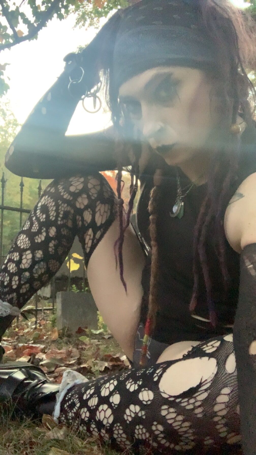 Sexy Goth T-Girl Amber AddamsTG  #12