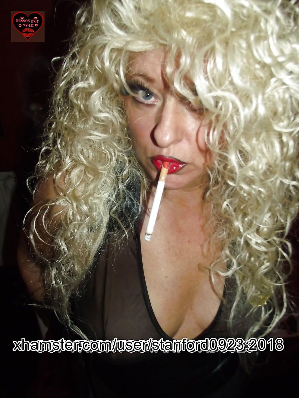 SLUT BLONDE SMOKING #42