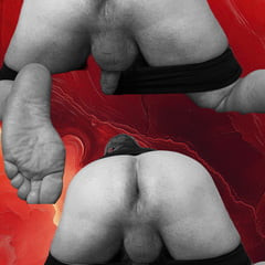 Hairy Oldie 74 - Pic- Art- - Red- Black- White 2