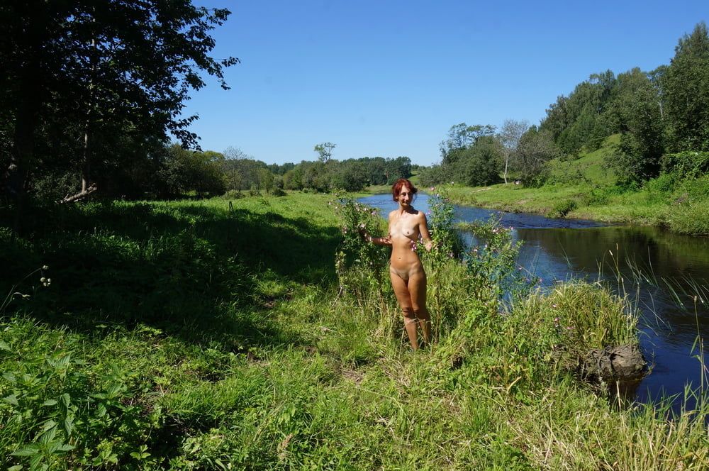 Nude walk upon river #23