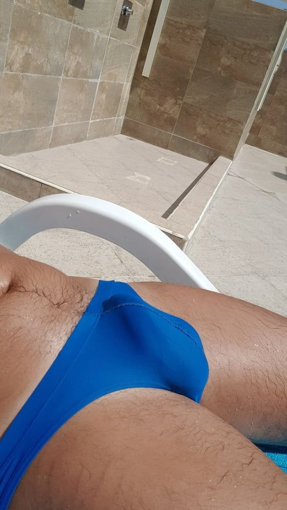  Bulge by the pool in tight speedos #11