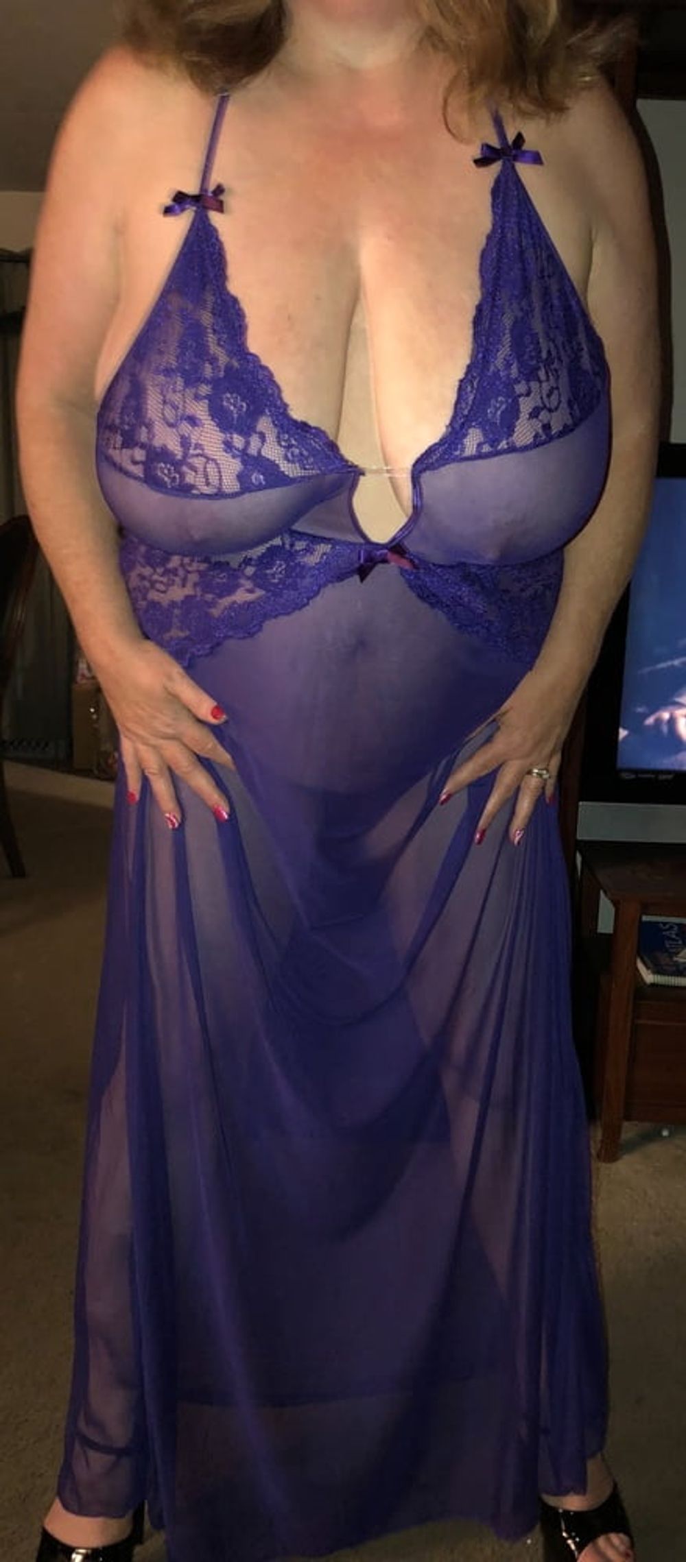 Horny wife in purple #42