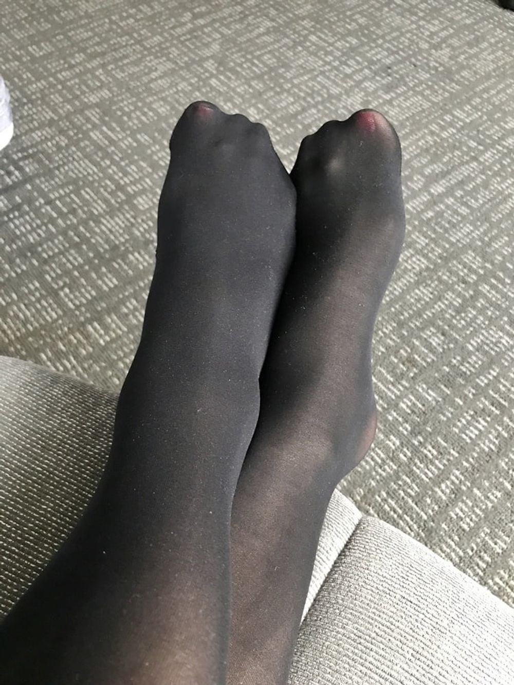 Black Pantyhose and Nightie  #5