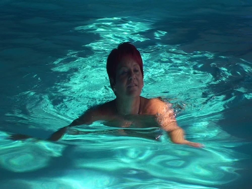Naked swim in the pool #4