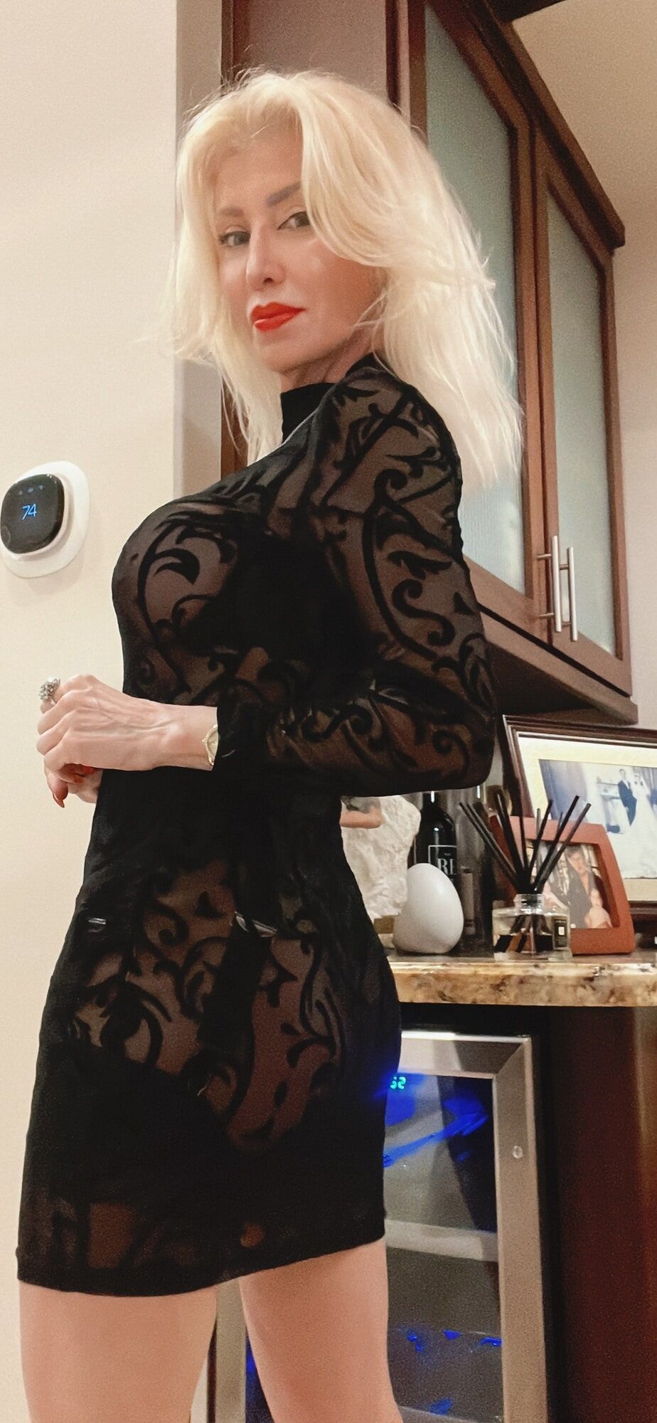 Going out in a sheer dress again  #7