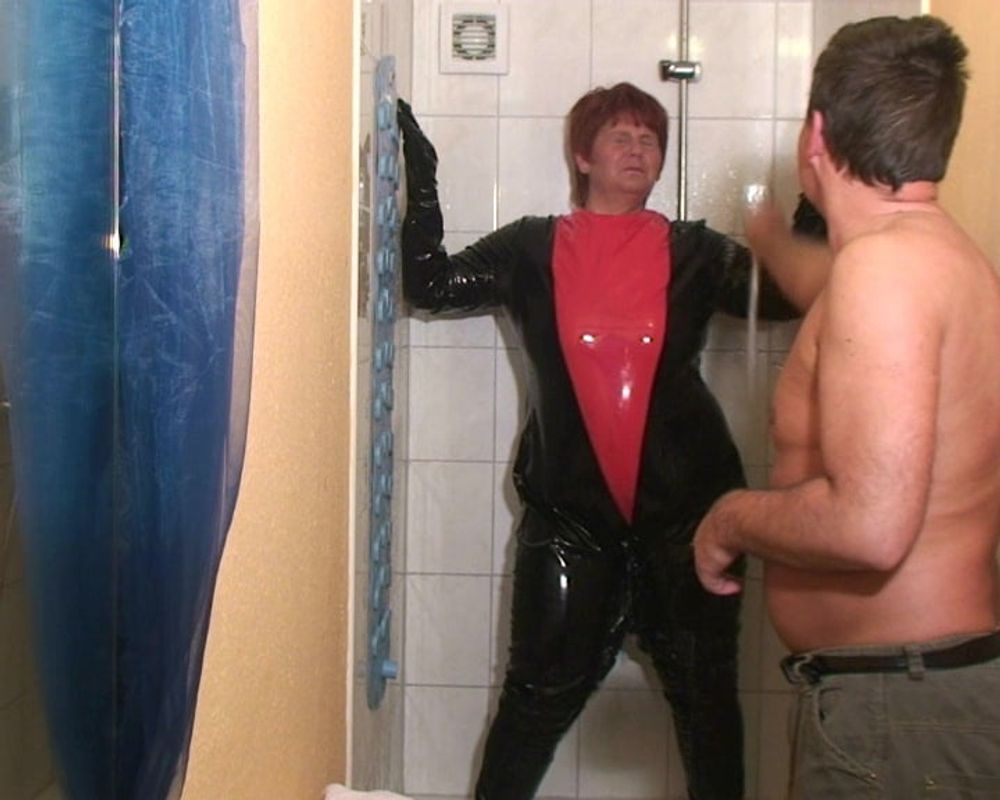 Punishment in the pvc suit #13