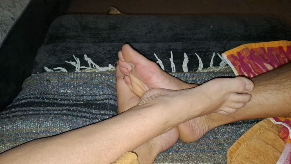 Playing footsie