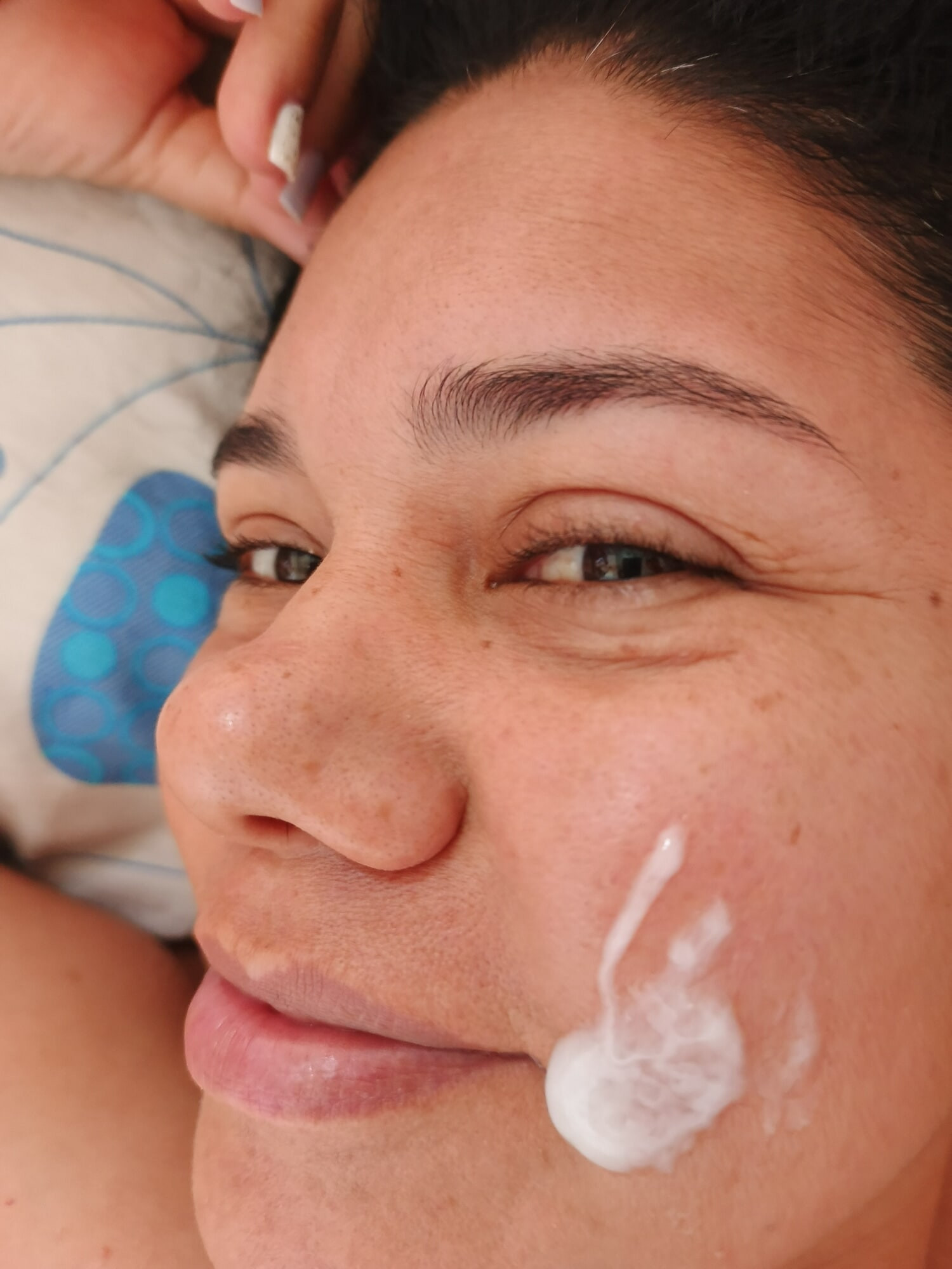 Leche en la cara