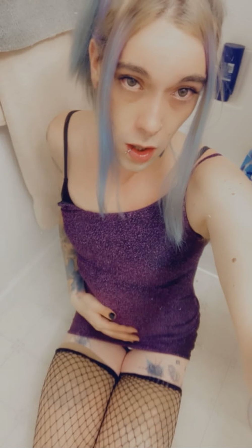 Hot Purple Minidress Slut #18