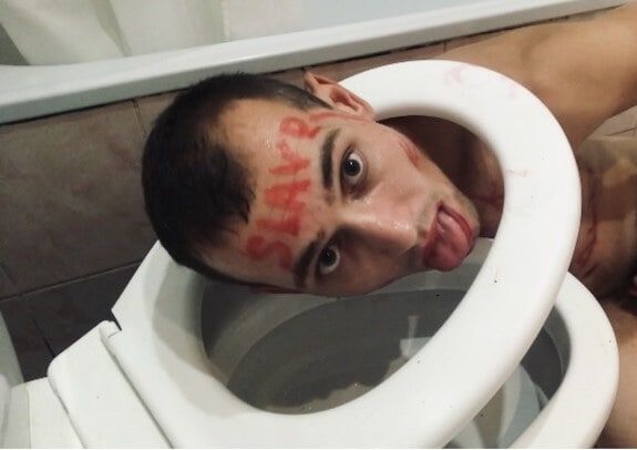 Toilet Slave Twink Boy 18  #2