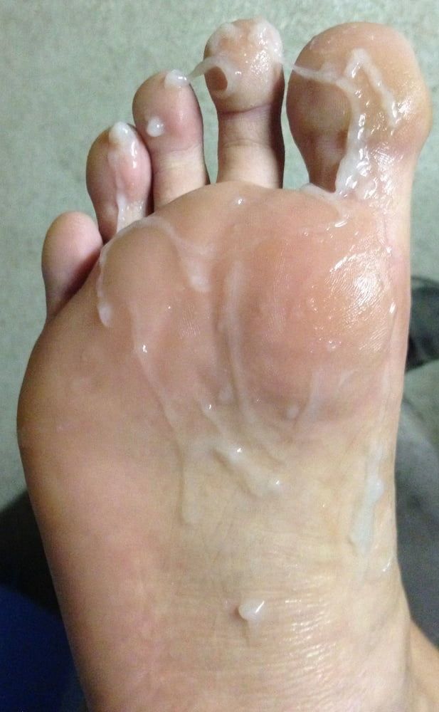 My Foot with Cum #3