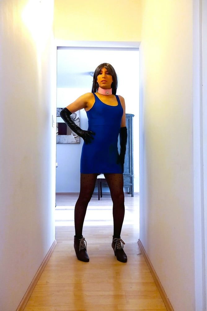 Tammycross in blue dress #40