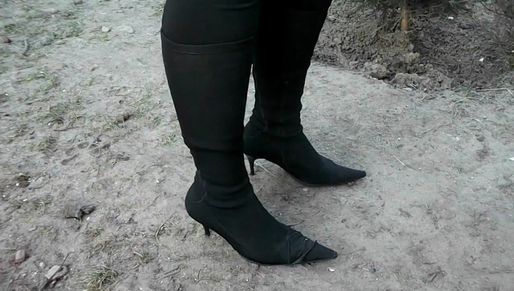 My girlfriend in her stinky boots #5