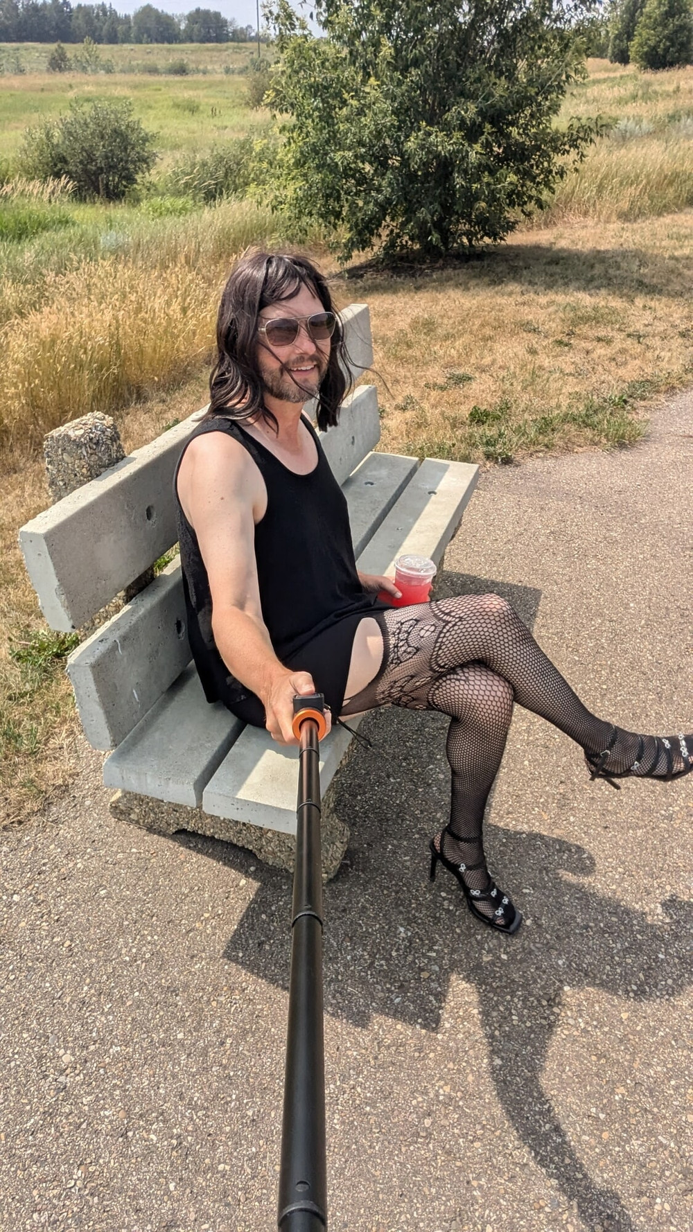 Sissy Tara exposed public walk #10