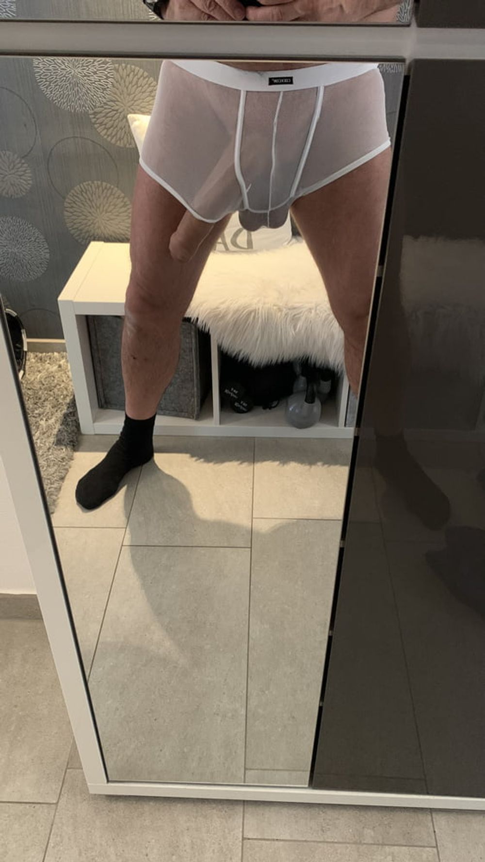 XXL Huge Cock Balls mesh shorts #3