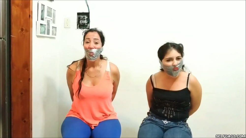 Two Women Bagged And Gagged - Selfgags #22