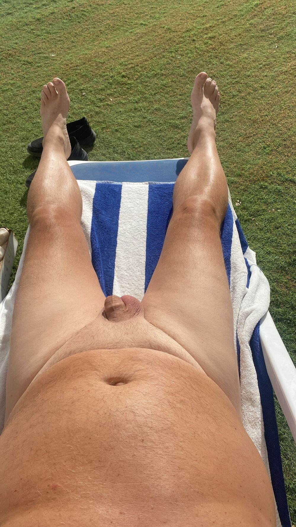 Sunbathing for that all over tan #2