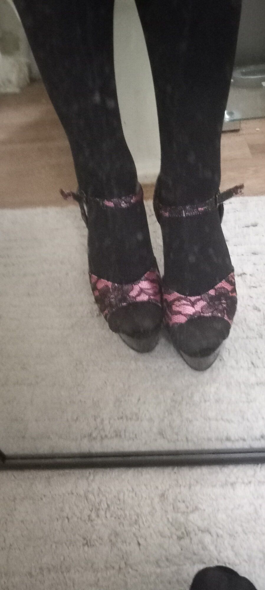 Erica heels, feet & nylons  #4