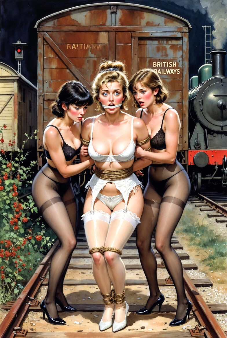 Pixwhores Experimental Enhanced: Stockings in the Railyard 1 #59