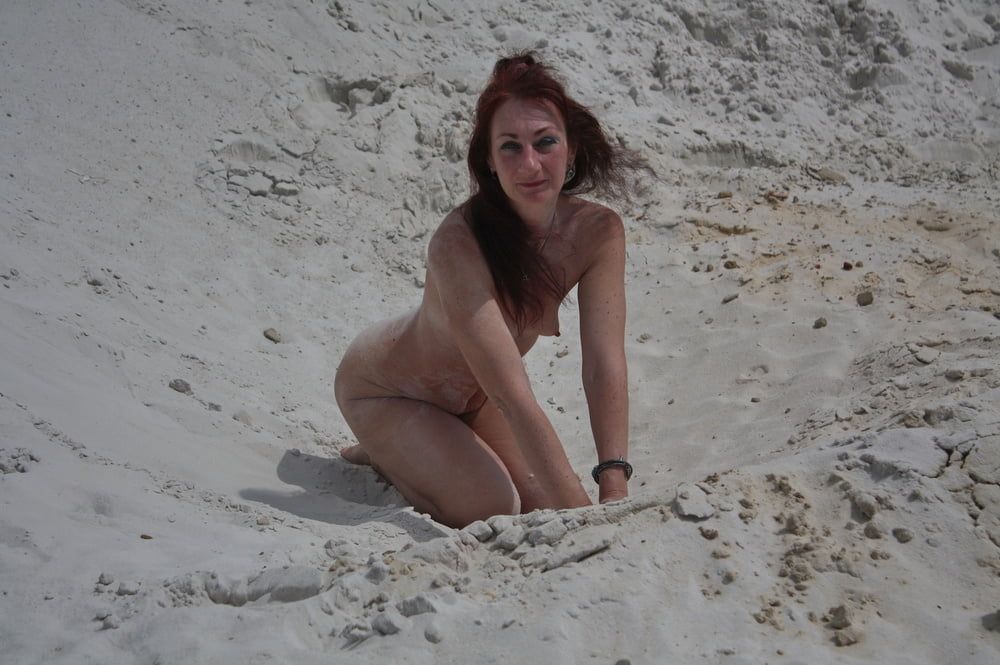 Naked on White Sand #44