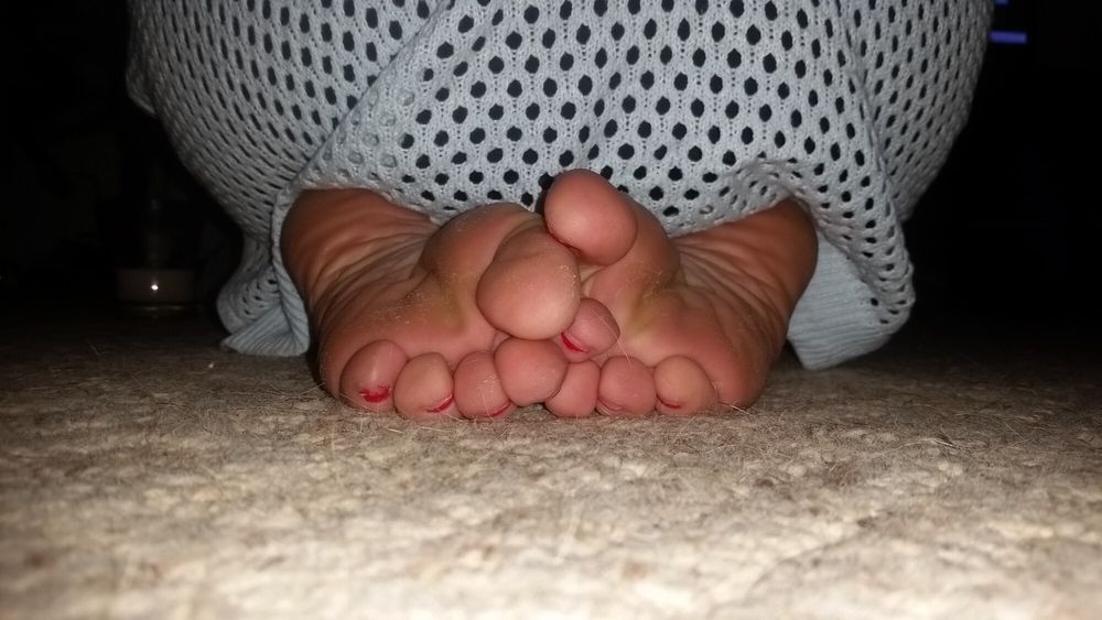 Taking feet pictures at a hotel #23