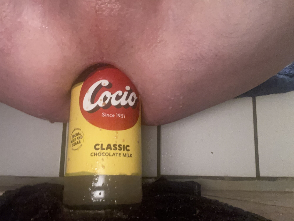 Huge anal bottle #4