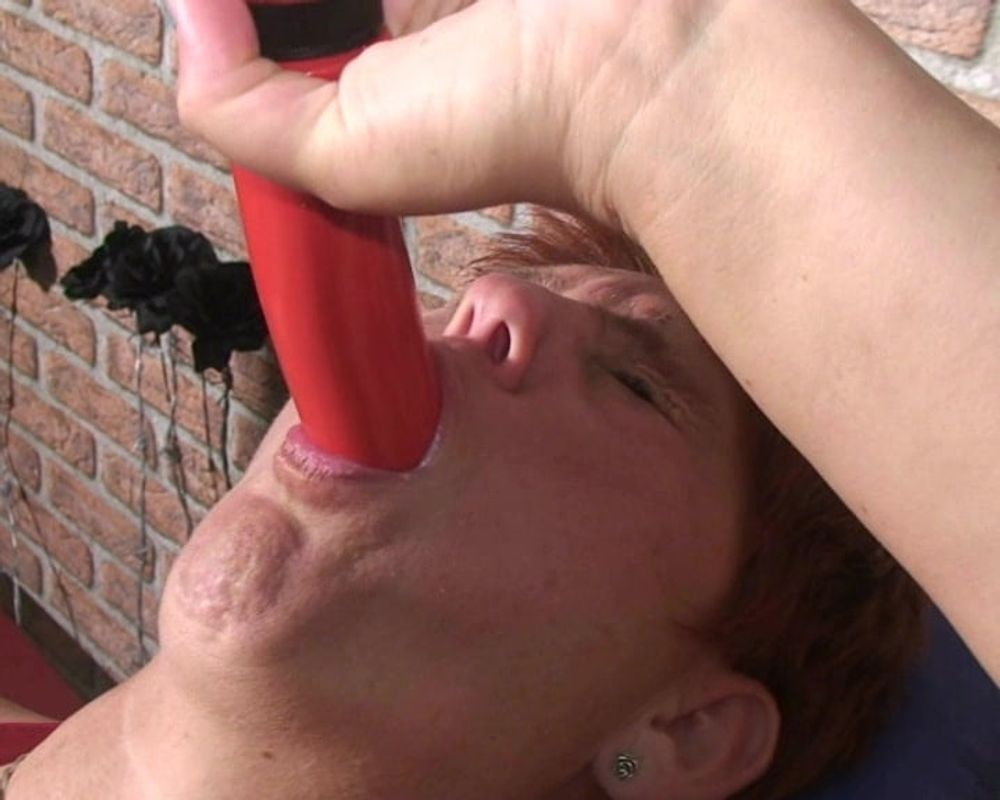 I have to take the dildo deep into my mouth #13