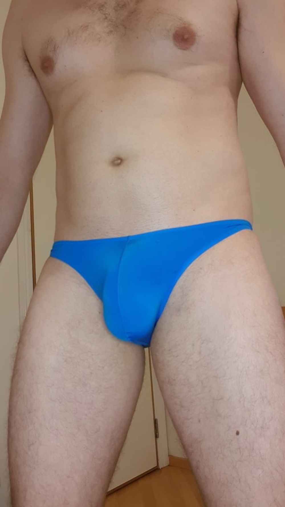 Blue briefs bulging  #2