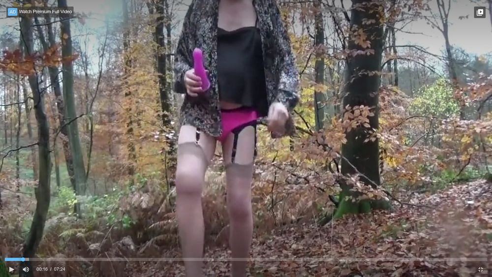 Transgender Travesti Lingerie Anal Dildo Outdoor #2